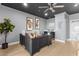 Home office with large desk and water views at 120 Brightwater Dr # 2, Clearwater Beach, FL 33767