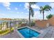 Relaxing private pool with water view; perfect for enjoying Florida's sunshine at 120 Brightwater Dr # 2, Clearwater Beach, FL 33767