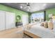 Peaceful main bedroom with light walls, large windows, and water views at 120 Brightwater Dr # 2, Clearwater Beach, FL 33767