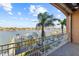 Stunning balcony view overlooking the marina and boats at 120 Brightwater Dr # 2, Clearwater Beach, FL 33767