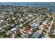 Wide aerial view of the property and surroundings at 237 2Nd W St, Tierra Verde, FL 33715