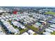 Aerial view showing home location in Spanish Trails community at 37827 Mission Hills Ave, Zephyrhills, FL 33541