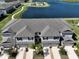 An aerial view of the property showcasing the roofline and layout at 928 Royal Empress Dr, Ruskin, FL 33570