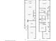 Two-story home floor plan, showing a kitchen, living room, two bedrooms, and two bathrooms at 928 Royal Empress Dr, Ruskin, FL 33570
