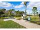 Dog park with water fountain and seating at 15502 Black Pepper Ln, Odessa, FL 33556