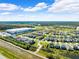 Aerial view of a residential community at 15502 Black Pepper Ln, Odessa, FL 33556