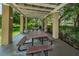 Charming picnic spot with sheltered tables, providing a perfect space for outdoor dining at 2690 Coral Landings Blvd # 722, Palm Harbor, FL 34684