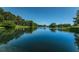 Breathtaking view of the expansive community pond with a fountain, perfect for serene moments at 2690 Coral Landings Blvd # 722, Palm Harbor, FL 34684