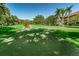 Community putting green in a grassy area, a relaxing amenity for residents at 2690 Coral Landings Blvd # 722, Palm Harbor, FL 34684