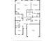 Floor plan showing a 3 bedroom, 2 bath house with garage at 8852 Prairie Creek Dr, New Port Richey, FL 34655