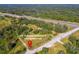 Aerial view of 40' deeded easement on Livingston Ave at 1810 Curry Rd, Lutz, FL 33549