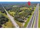 Aerial view of property near Interstate 275 at 1810 Curry Rd, Lutz, FL 33549