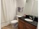 Clean bathroom with granite vanity and a shower/tub combo at 700 S Harbour Island Blvd # 322, Tampa, FL 33602