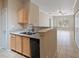 Kitchen with granite countertops and a breakfast bar at 5000 Culbreath Key Way # 1-203, Tampa, FL 33611