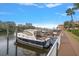 Community boat docks on the waterfront at 5000 Culbreath Key Way # 1-203, Tampa, FL 33611
