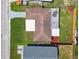 Aerial view showing house, yard, and driveway at 3525 Umber Rd, Holiday, FL 34691
