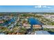 Aerial view showcasing the property's location amidst lush greenery and stunning waterfront views at 3789 46Th S Ave # 101, St Petersburg, FL 33711