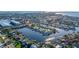 Beautiful aerial view of waterfront homes with private docks and boat access at 3789 46Th S Ave # 101, St Petersburg, FL 33711