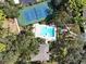 Enjoy resort-style amenities including a pool and tennis court at 1106 Lennox W Rd, Palm Harbor, FL 34683