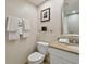 Clean bathroom with granite vanity and shower at 36750 Us Highway 19 N # 09110, Palm Harbor, FL 34684