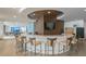 Curved bar with comfortable seating in the lounge area at 1 Beach Se Dr # 2007, St Petersburg, FL 33701