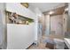 Updated bathroom with a walk-in shower and stylish storage at 1 Beach Se Dr # 2007, St Petersburg, FL 33701