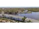 Aerial view of waterfront homes and community at 3825 Pompano Se Dr, St Petersburg, FL 33705
