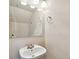 Small bathroom with a white sink and mirror at 3825 Pompano Se Dr, St Petersburg, FL 33705