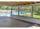 Screened patio overlooking the refreshing pool at 17615 Willow Creek Blvd, Lutz, FL 33549