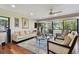 Relaxing living room with hardwood floors and large windows at 36750 Us Highway 19 N # 05213, Palm Harbor, FL 34684