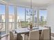 Bright dining room with a stunning city view at 450 Knights Run Ave # 1607, Tampa, FL 33602