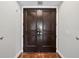 Elegant double front doors providing a grand entrance to the home at 1209 E Cumberland Ave # 508, Tampa, FL 33602