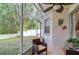 Screened porch overlooking the backyard at 15501 Pepper Pine Ct, Land O Lakes, FL 34638