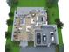 Two-story home floor plan showcasing an open layout, two-car garage, and multiple bedrooms at 3814 W Tacon St, Tampa, FL 33629