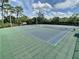 Two well-maintained tennis courts with surrounding trees at 4630 Pointe O Woods Dr, Wesley Chapel, FL 33543