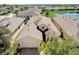 Aerial view of a single-Gathering home with a two-car garage at 1804 Pacific Dunes Dr, Sun City Center, FL 33573