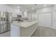 Modern kitchen with white cabinets and granite island at 2010 1/2 E Wood St # St, Tampa, FL 33604