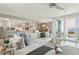 Cozy living room space with great views, comfortable seating, and access to the kitchen area at 5825 Puerta Del Sol S Blvd # 170, St Petersburg, FL 33715