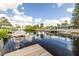 Scenic waterfront view with private dock access at 8246 Aquila St, Port Richey, FL 34668