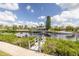 Private dock with access to the waterway at 8246 Aquila St, Port Richey, FL 34668