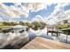 Beautiful waterfront view from the property, with a private dock for boating and recreation at 8246 Aquila St, Port Richey, FL 34668