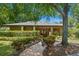 Charming entrance to community center with mature trees and colorful landscaping at 104 Cypress Pond Rd, Palm Harbor, FL 34683