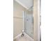 A shower with a glass enclosure stands on a marble-tiled floor at 2104 Hembury Pl # 33, Sun City Center, FL 33573