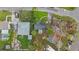 Aerial view of residential area with storm damage and debris at 108 85Th N Ave, St Petersburg, FL 33702