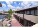 Waterfront views of a canal and boat docks with residential amenities at 2571 Cyprus Dr # 1-202, Palm Harbor, FL 34684