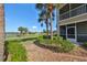 Landscaped backyard with golf course view at 1357 Emerald Dunes Dr, Sun City Center, FL 33573