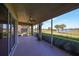 Spacious screened patio overlooking a golf course at 1357 Emerald Dunes Dr, Sun City Center, FL 33573