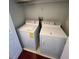 Laundry closet with washer and dryer at 18001 Richmond Place Dr # 425, Tampa, FL 33647