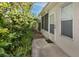 Home exterior with landscaped walkway at 4234 Chesterfield Cir, Palm Harbor, FL 34683
