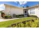 Private entrance and screened patio of villa at 4234 Chesterfield Cir, Palm Harbor, FL 34683